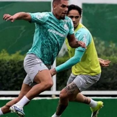 Paulinho treina sem restrições pelo Palmeiras para jogo da Libertadores