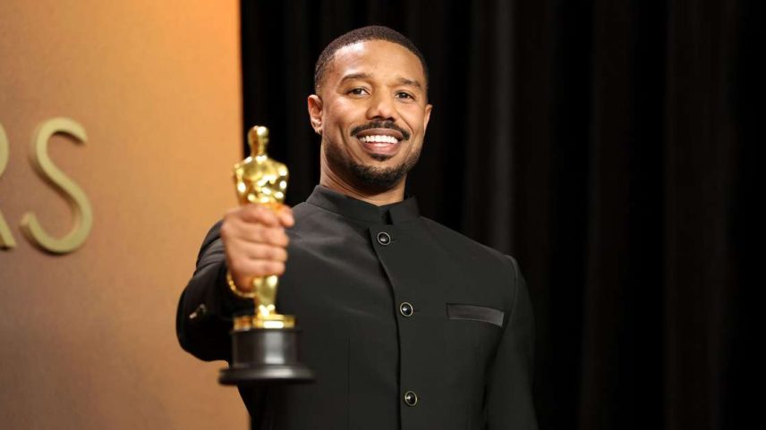 Michael B. Jordan admite que ainda não sabe onde guardar seu Oscar por 'Pecadores' (Frazer Harrison Getty Images)
