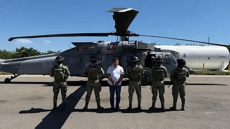 After his capture, Flores was transported to a secure facility via helicopter