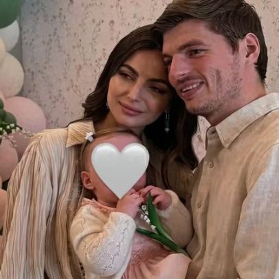 Kelly Piquet e Max Verstappen celebram 1º aniversário da filha Lily