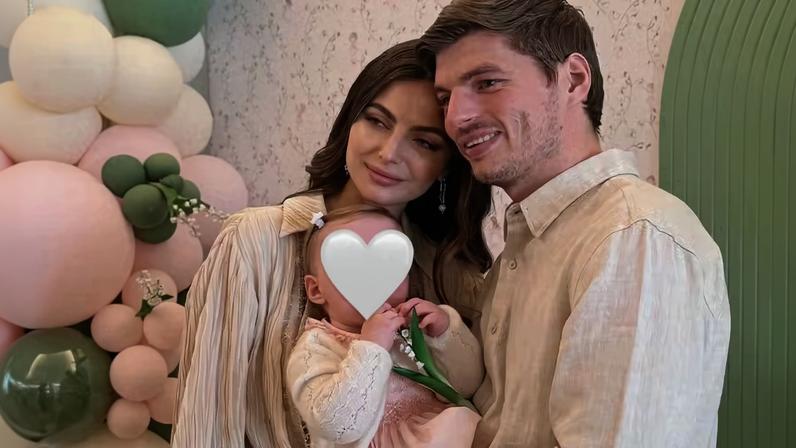 Kelly Piquet e Max Verstappen celebram 1º ano da filha Lily com festa intimista — Foto: Reprodução/Instagram