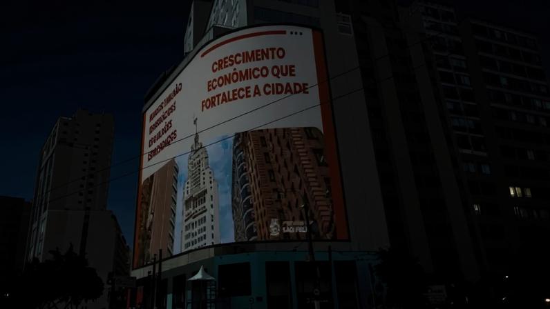 Projeto prevê painel de 1000 m² na fachada do Edifício New York.