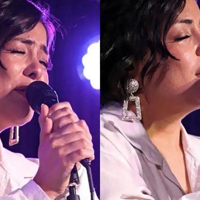Ex-Rouge chora em seu primeiro show após morte do marido