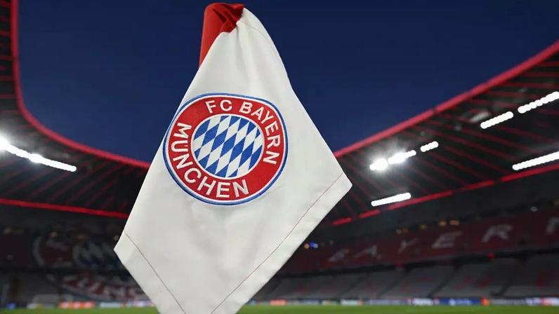 Bandeira do Bayern de Munique em escanteio