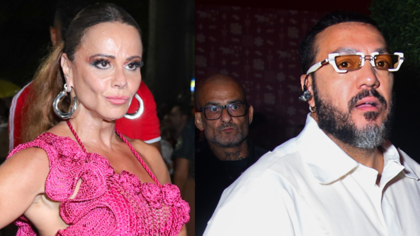 Viviane Araujo parece manter distância de Belo após fim de Três Graças