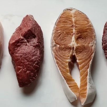 Carne mais proteica: boi, frango, peixe ou porco