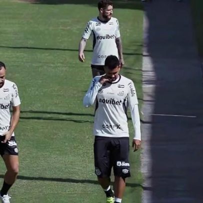 Santos volta a treinar no CT Rei Pelé para clássico do Brasileirão