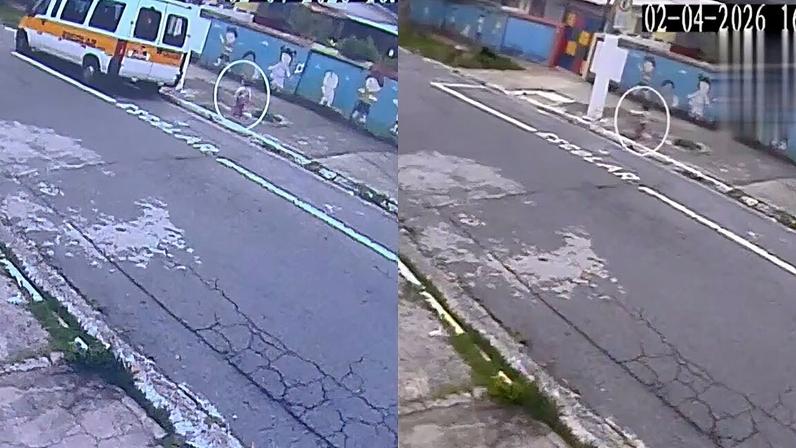 Menina de 2 anos fica esquecida na van escolar e é encontrada na rua