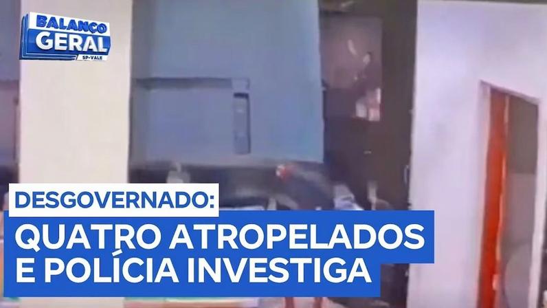 Quatro pessoas são atropeladas, polícia investiga se ato foi proposital