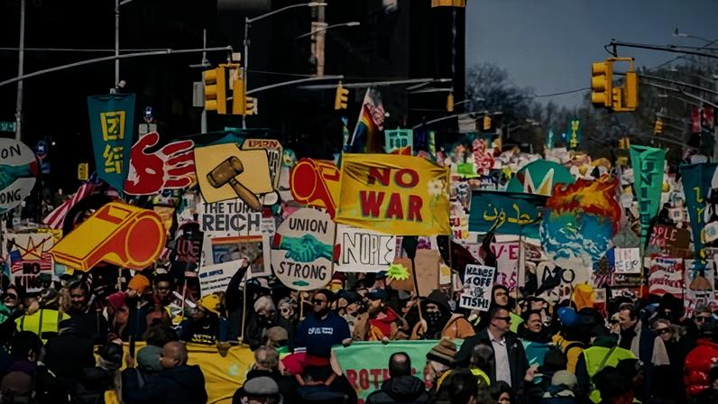 ‘it’s more important than ever to strengthen our relationships, our solidarity and our discipline – so we don’t turn reactionary, making it easier for our enemies to divide and conquer.’ Photograph: Neil Constantine/NurPhoto/Shutterstock