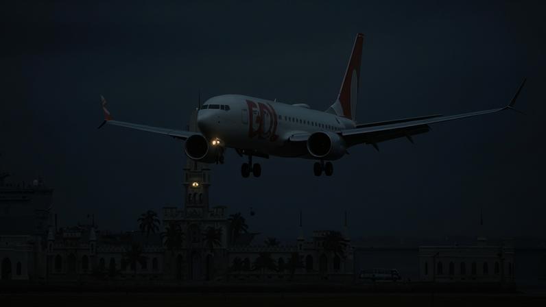 Rio de Janeiro (RJ), Negócios, Aviação- Vôo inaugoral do 737-MAX, pela GOL Linhas Aéreas. Pouso e decolagem no Aeroporto Santos Dumont (SDU). Em 14?02?2021. Foto: Wagner Assis/Cedro Photos