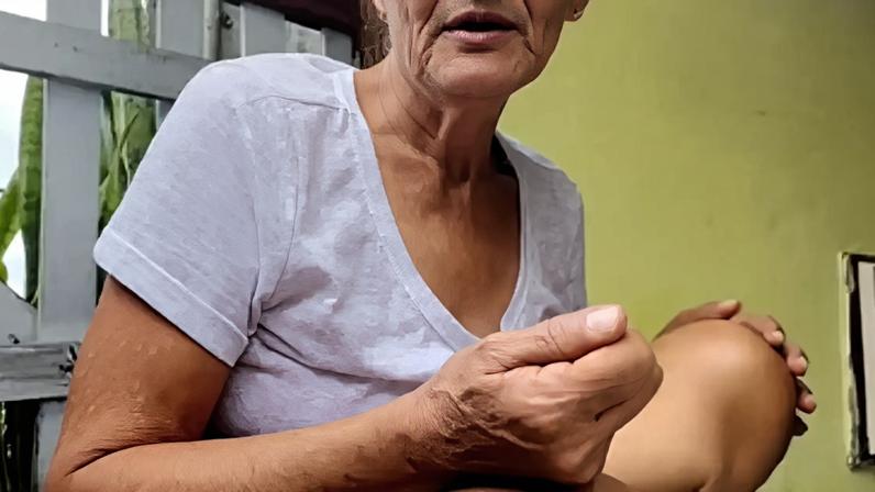 Dona Teresa presente na reforma da casa de família