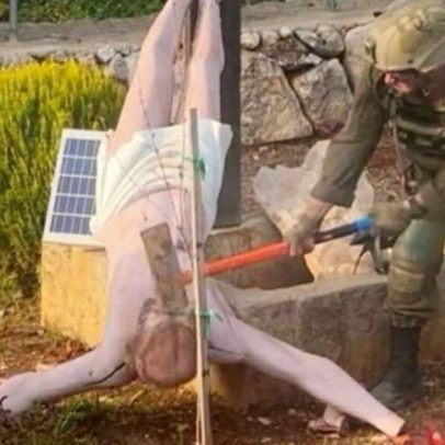 Revolta após soldado israelense vandalizar estátua de Jesus no Líbano