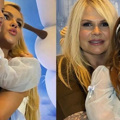 Bárbara Evans celebra 4 anos da filha com a presença da mãe