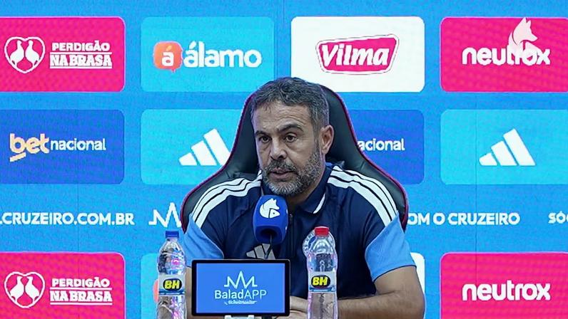 Treinador do Cruzeiro analisa revés para o São Paulo no Morumbis pelo Campeonato Brasileiro.