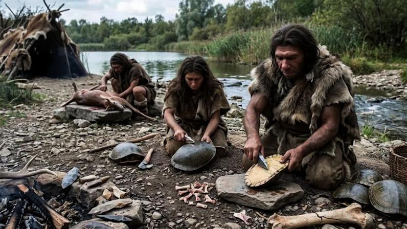 Neandertais usavam tartarugas como alimento e possíveis ferramentas