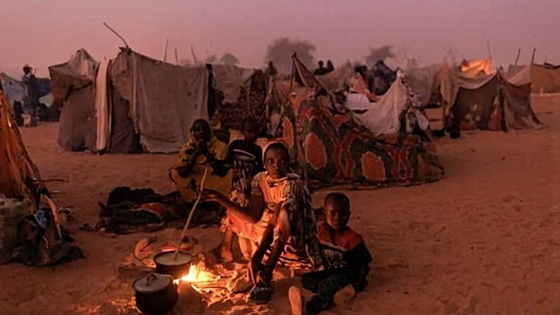 Refugees in Chad who have fled Sudan. Food aid is taking weeks longer to arrive with the strait of Hormuz closed.