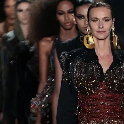 Hisha revela desfile inspirado no barroco mineiro com véu de 10 m no RioFW