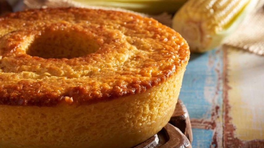 Bolo de milho-verde cremoso