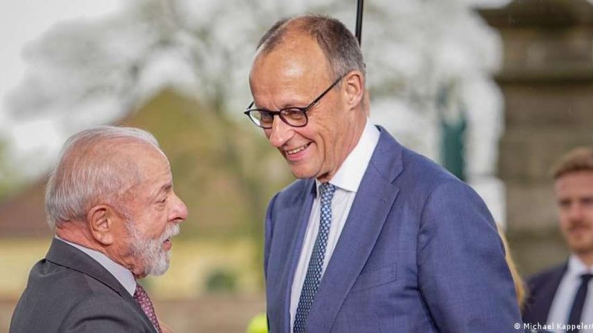 Lula foi recebido por Friedrich Merz em Hannover