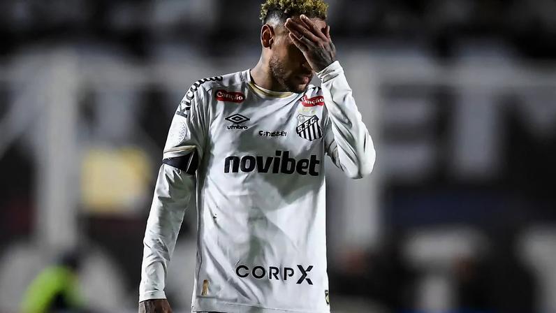 Neymar, contra o San Lorenzo, pelo Santos