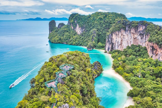Hat Noppharat Thara–Mu Ko Phi Phi National Park offers pristine diving and beaches.