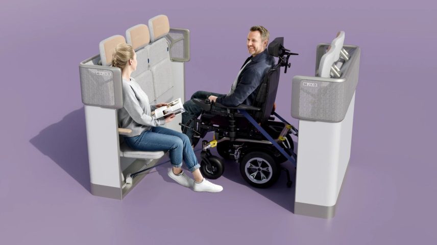 Wheelchair users will be able to fly in their own mobility devices once the new Airspace U Suite from Airbus is approved and installed by airlines.
