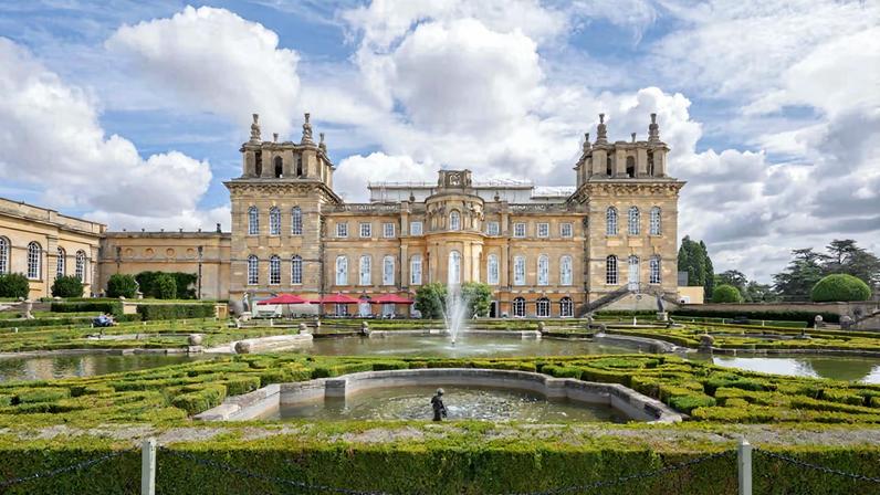 Over the past year, 50,000 visitors have climbed Blenheim Palace's scaffolding to observe the restoration process Damian Griffiths; courtesy Donald Insall Associates