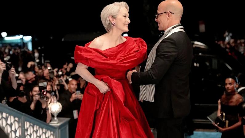 Meryl Streep e Stanley Tucci em 'O Diabo Veste Prada 2'