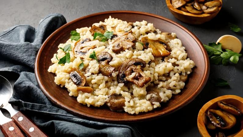 Risoto de cogumelo