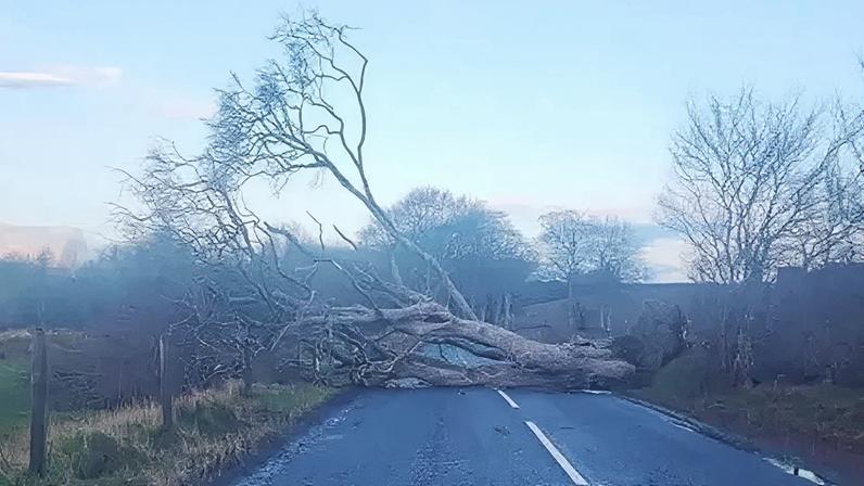 Cortes de energia e transtornos de viagem após a tempestade Dave na Escócia
