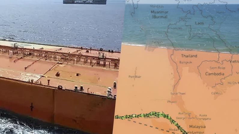 Imagem | Departamento de Defesa, MarineTraffic, Sentinel 1/Agência Espacial Europeia