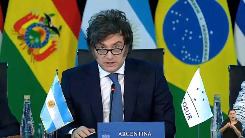 O presidente da Argentina, Javier Milei,