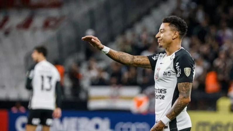 Lingard na partida entre Corinthians e Independente Santa Fé (COL) pela fase de grupos da Copa CONMEBOL Libertadores da América.