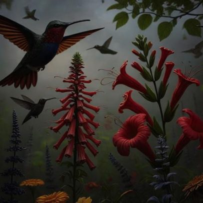 As flores favoritas dos beija-flores e o que as torna especiais