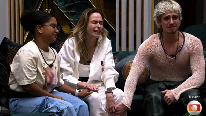 Finalistas do BBB 26 se emocionam com mensagem de Tadeu Schmidt após morte do pai de Ana Paula Renault