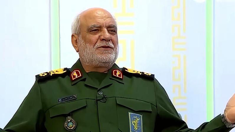 Chefe da inteligência iraniana falando em entrevista