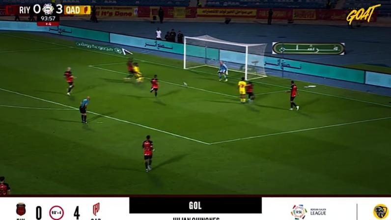 Al Riyadh - Al Qadisiya 0 - 4 | GOL - Julian Quinones
