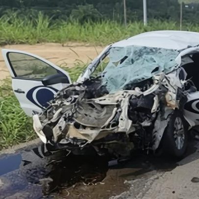 Acidente entre caminhão e carro da Band em MG deixa uma vítima fatal e um ferido