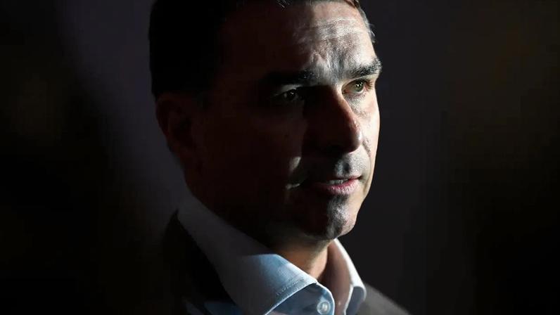 Flávio Bolsonaro, candidato do Partido Liberal à presidência da República — (DANIEL RAMALHO/AFP)