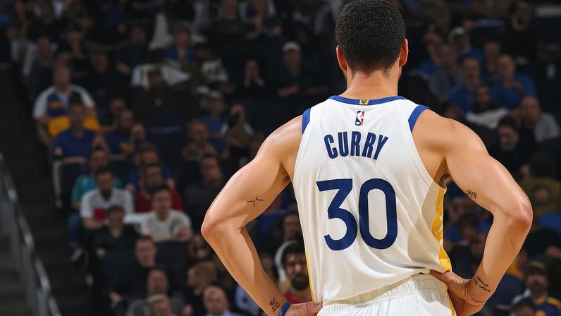 Stephen Curry volta a jogar após dois meses parado. Houston Rockets x Golden State Warriors (Foto: Noah Graham/Getty Images via AFP)