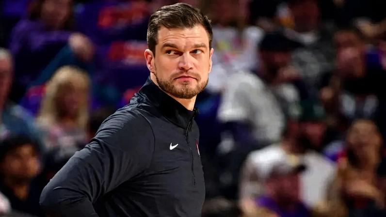 Tiago Splitter em San Antonio Spurs x Portland Trail Blazers pelos playoffs da NBA (Foto: Barry Gossage/NBA Entertainment/Getty Images)