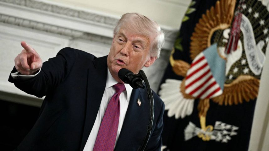 O presidente dos EUA, Donald Trump, durante evento na Casa Branca - 21/04/2026