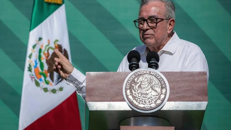 O governador de Sinaloa, Ruben Rocha Moya. 08/04/2024 - Rashide Frias/AFP