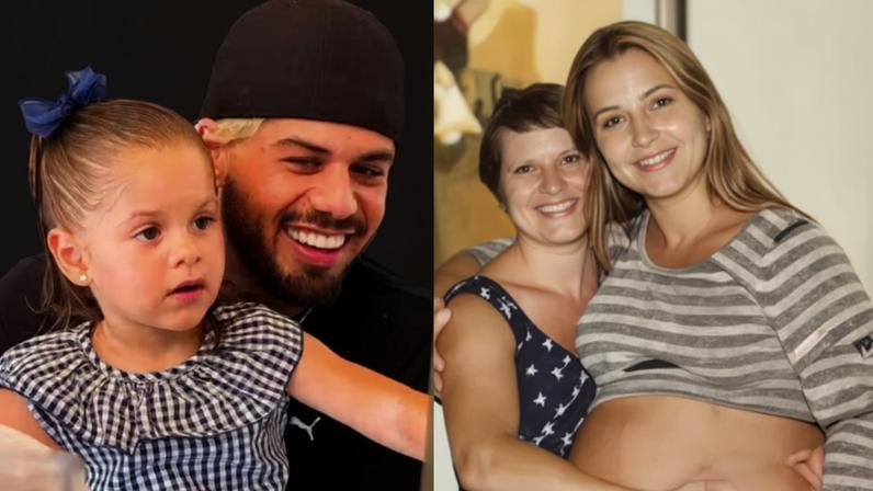 Foto antiga de Poliana Rocha é comparada à neta Maria Flor