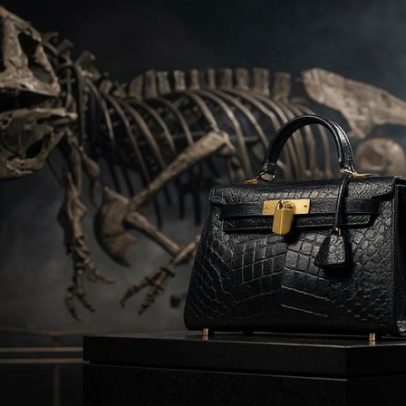 Bolsa de couro de T-Rex criada em laboratório, nova fronteira do luxo