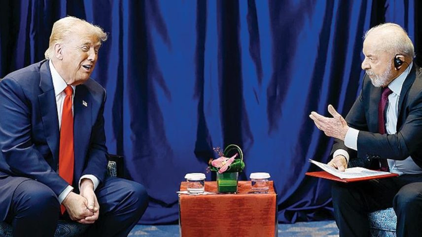 Trump e Lula saem de sua primeira reunião otimistas sobre acordo no comércio