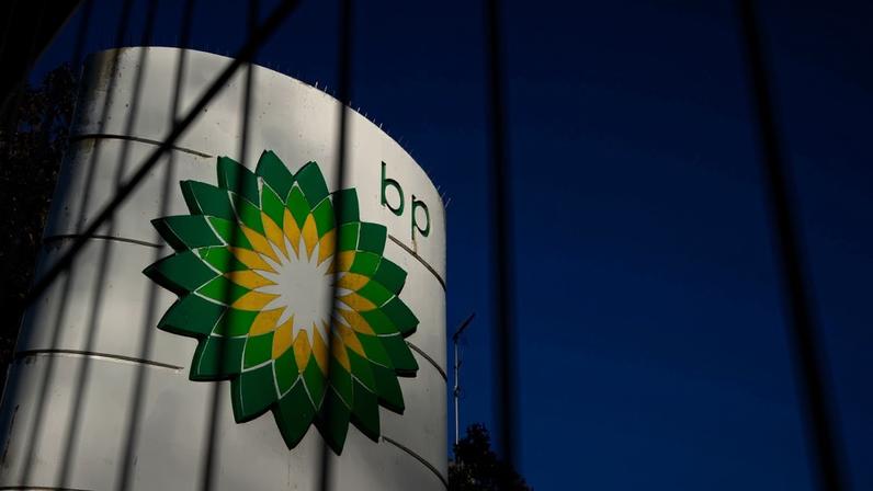 A sign at a BP petrol station in London, Tuesday, Feb. 7, 2023. Kirsty Wigglesworth, Associated Press.