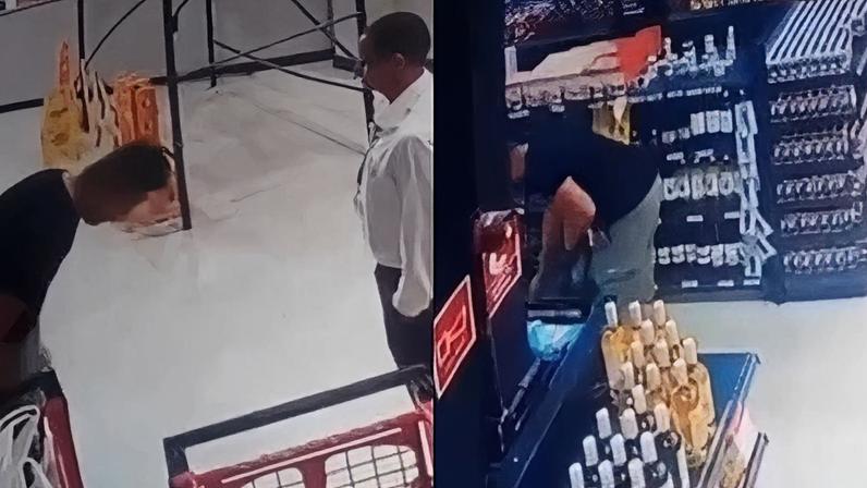 Vídeo mostra delegado da PF tentando furtar iguaria em supermercado