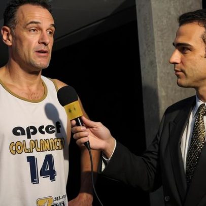 Tadeu Schmidt presta homenagem a Oscar Schmidt após falecimento